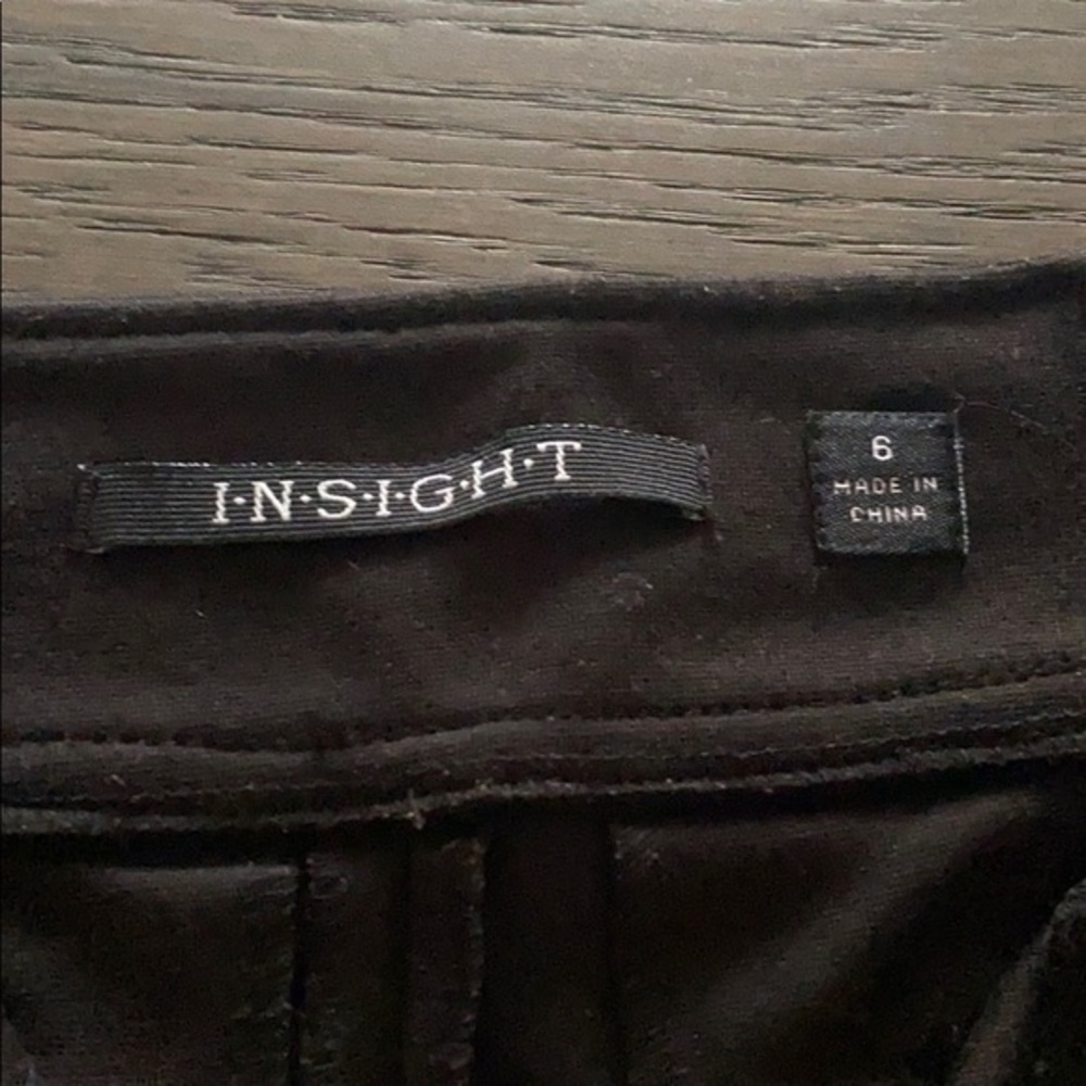 INSIGHT Black Zip Up Leggings Size 6 - Picture 3 of 4